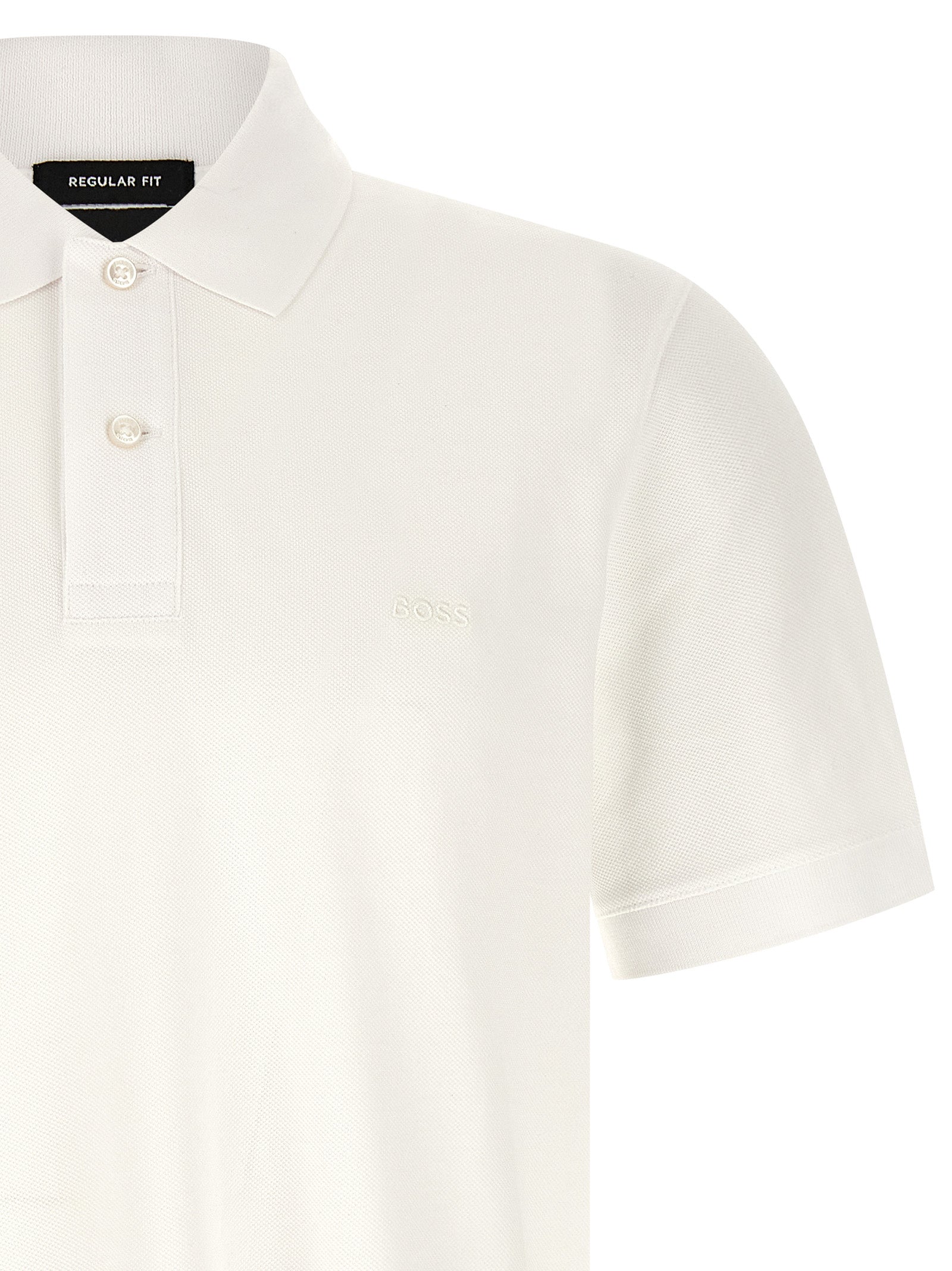 Hugo Boss Weißes Poloshirt aus Baumwolle