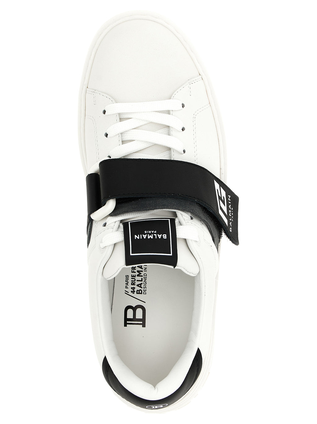 Balmain Bicolor Calfskin Low Top Sneakers