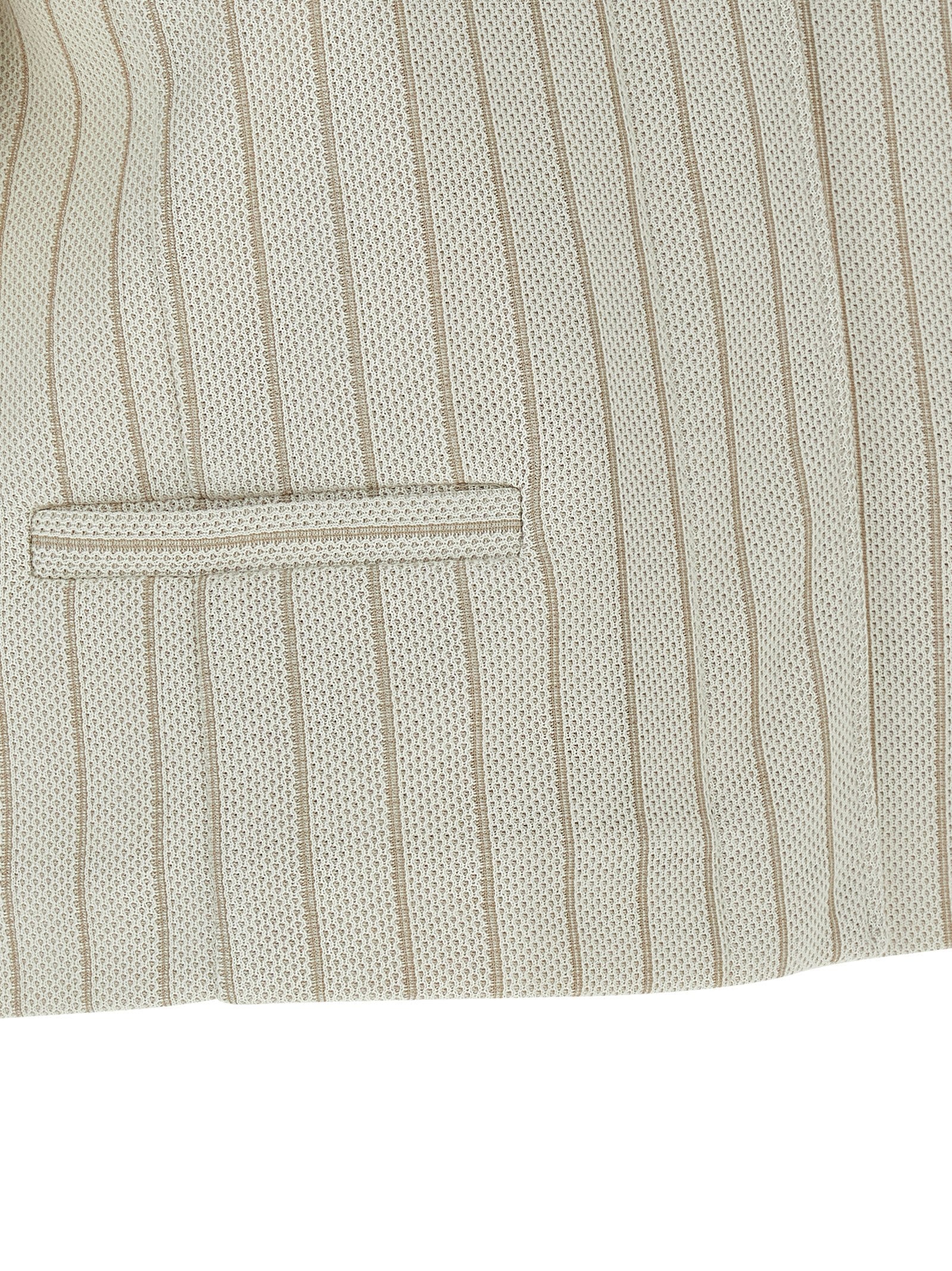 Max Mara Beige Baumwolljacke in voller Länge