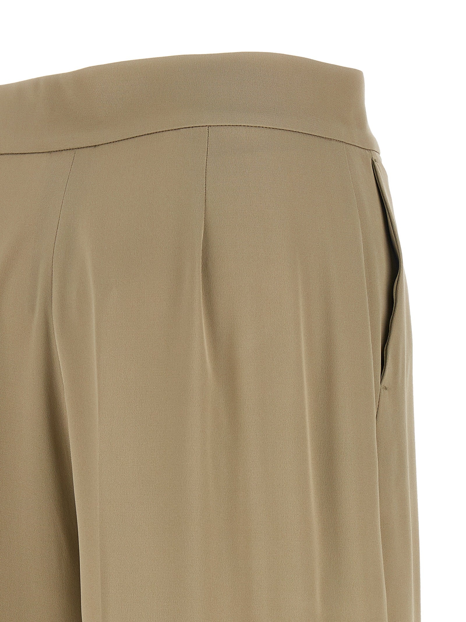 Max Mara Beige Seiden-Anzughose