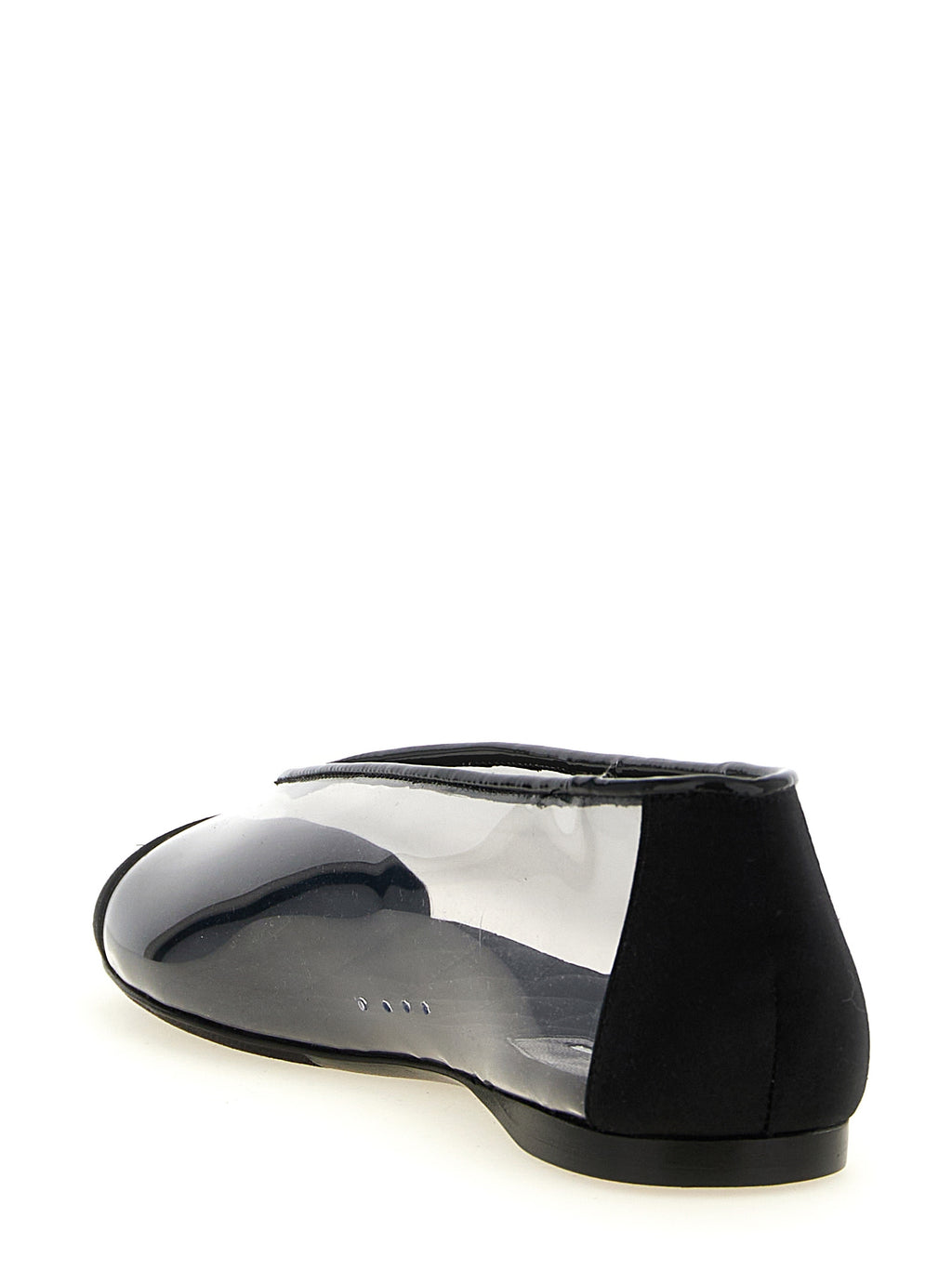 Moschino Elegante schwarze Ballett-Ballerinas aus Gummi