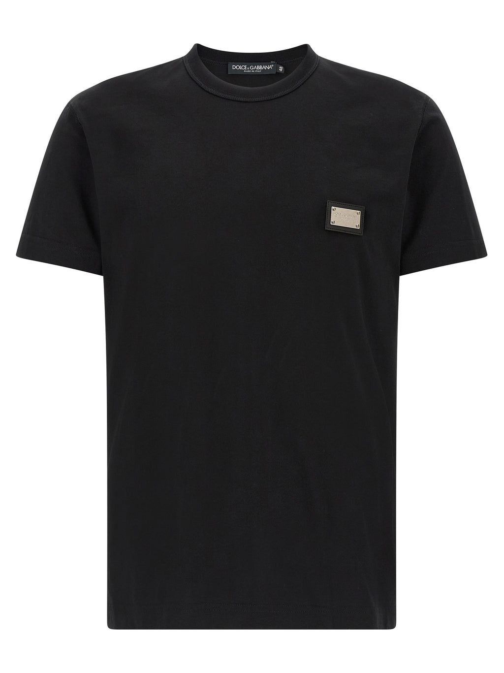 Dolce& Gabbana -Schwarzes Baumwoll-T-Shirt