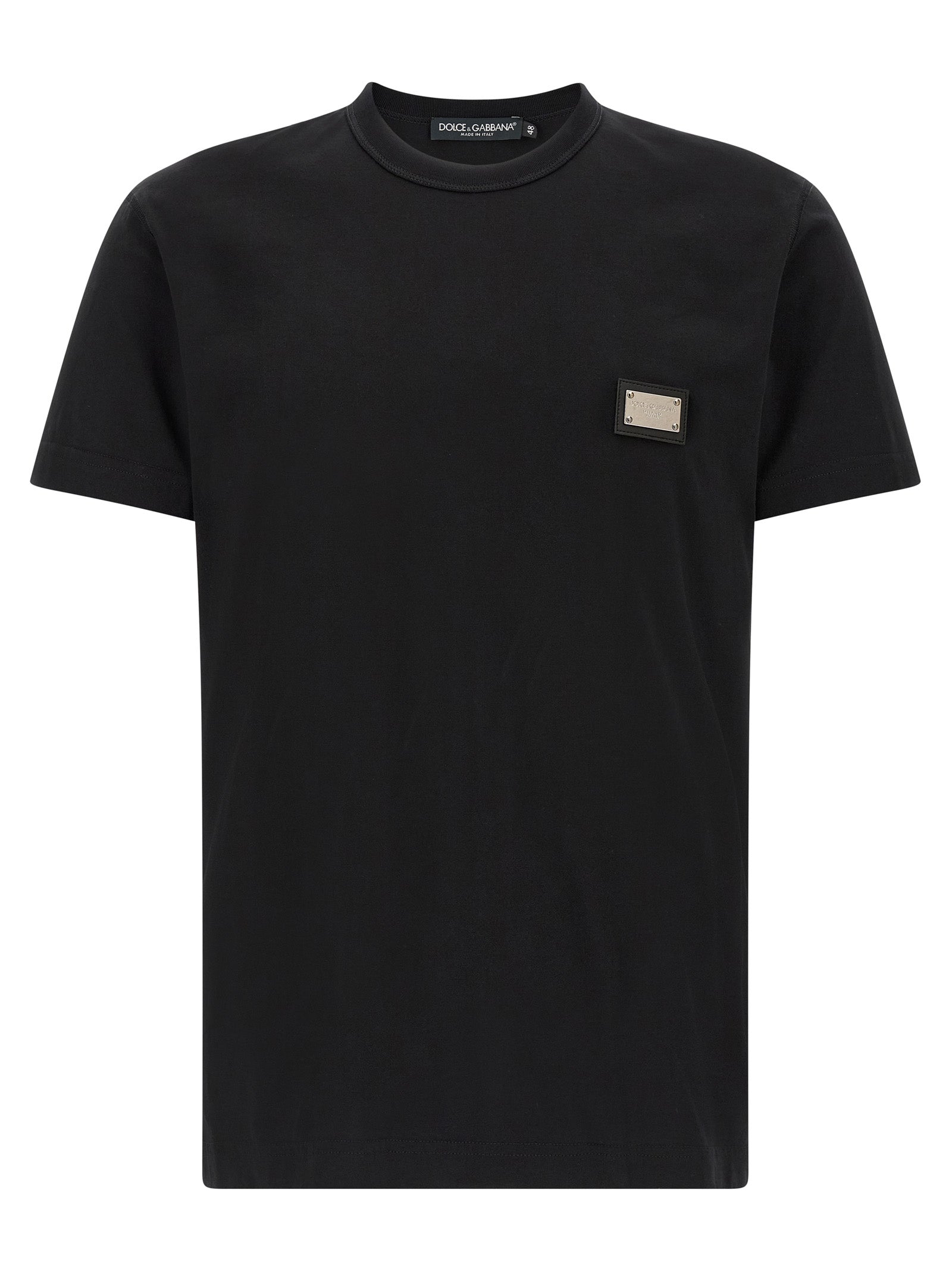Dolce& Gabbana -Schwarzes Baumwoll-T-Shirt