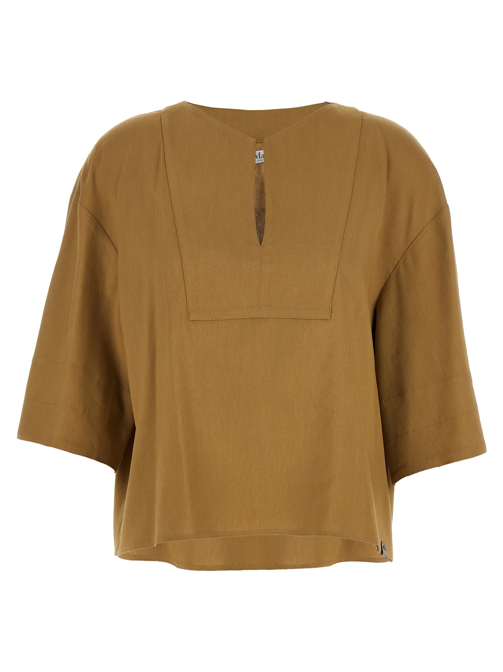 Max Mara Bicolor Leinenbluse