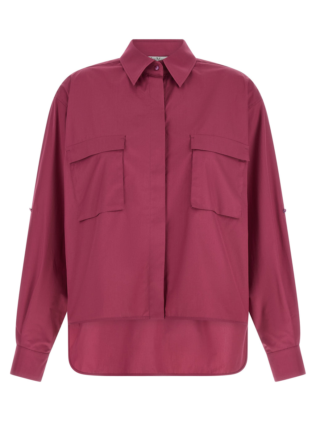 Max Mara Fuchsia Baumwollbluse