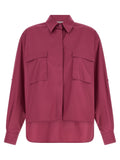 Max Mara Fuchsia Baumwollbluse