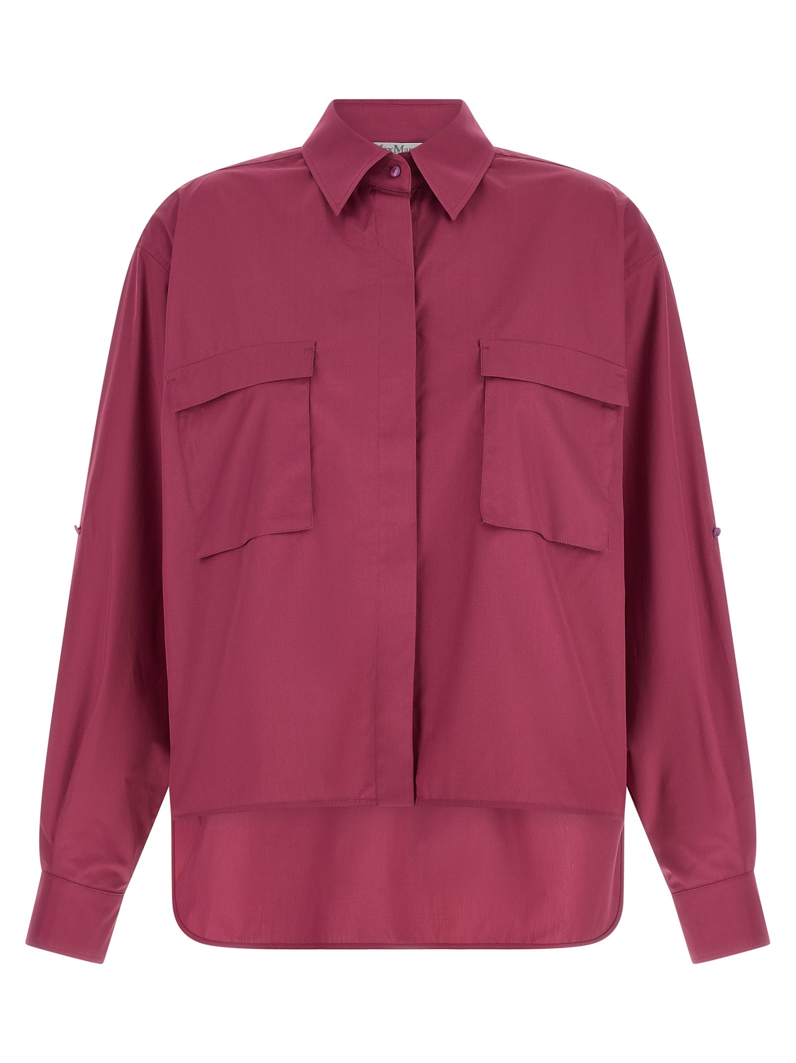 Max Mara Fuchsia Baumwollbluse