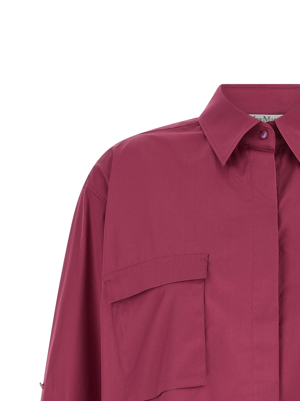 Max Mara Fuchsia Baumwollbluse