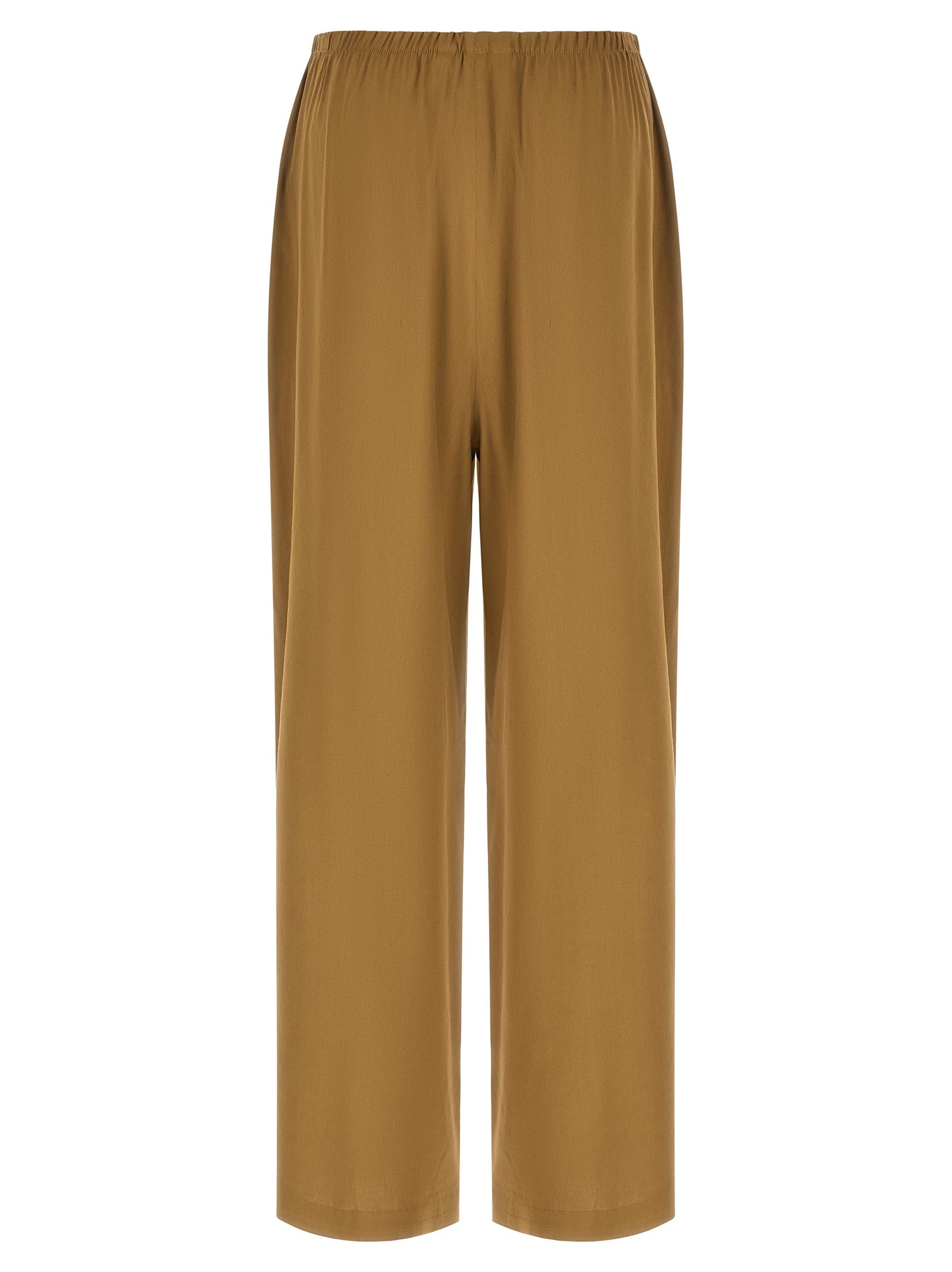 Max Mara Beige Leinen Freizeithose