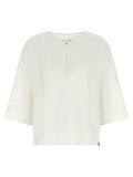 Max Mara Weiße Leinenbluse