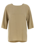 Max Mara Beige Seidenbluse
