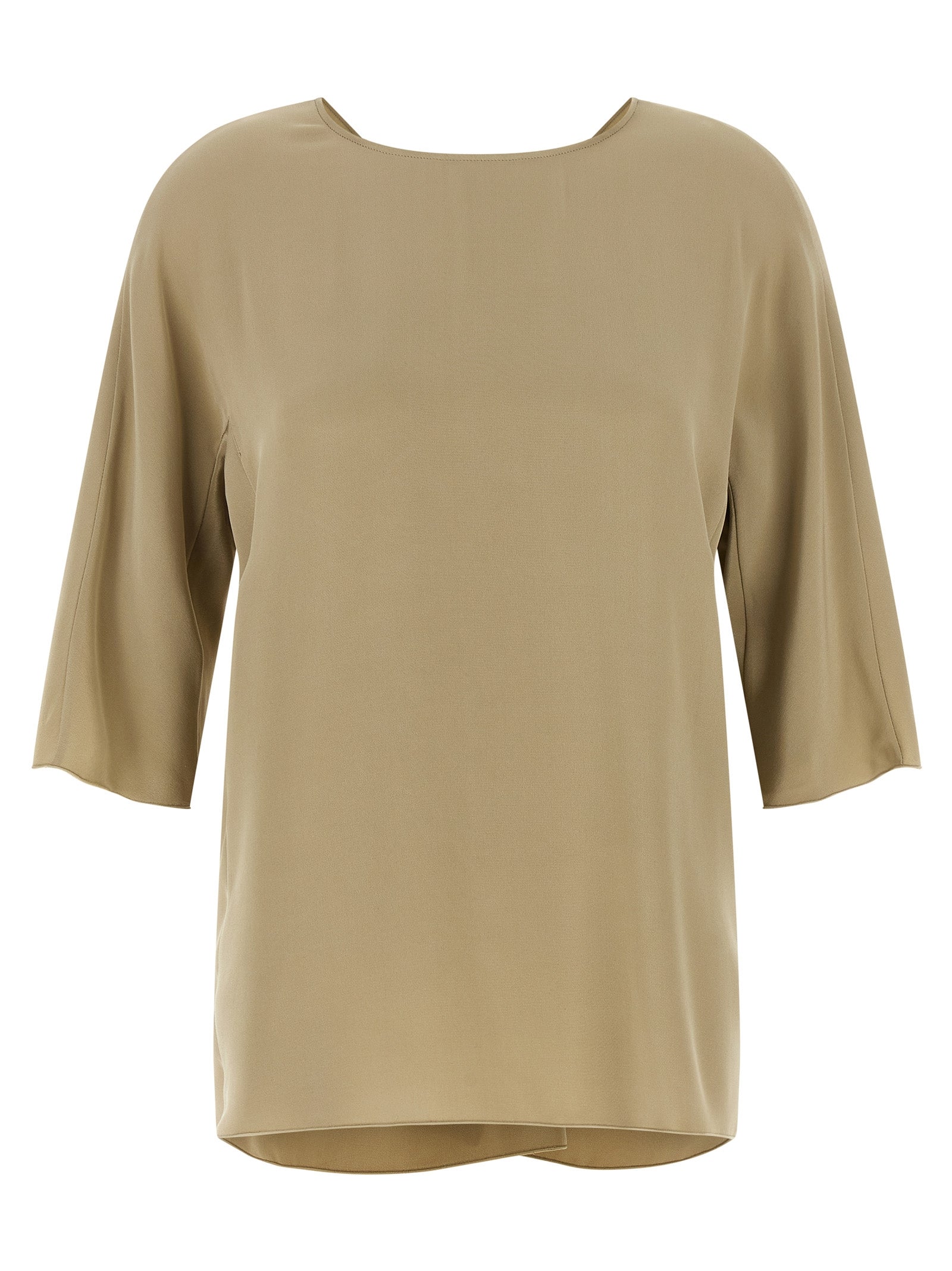 Max Mara Beige Seidenbluse