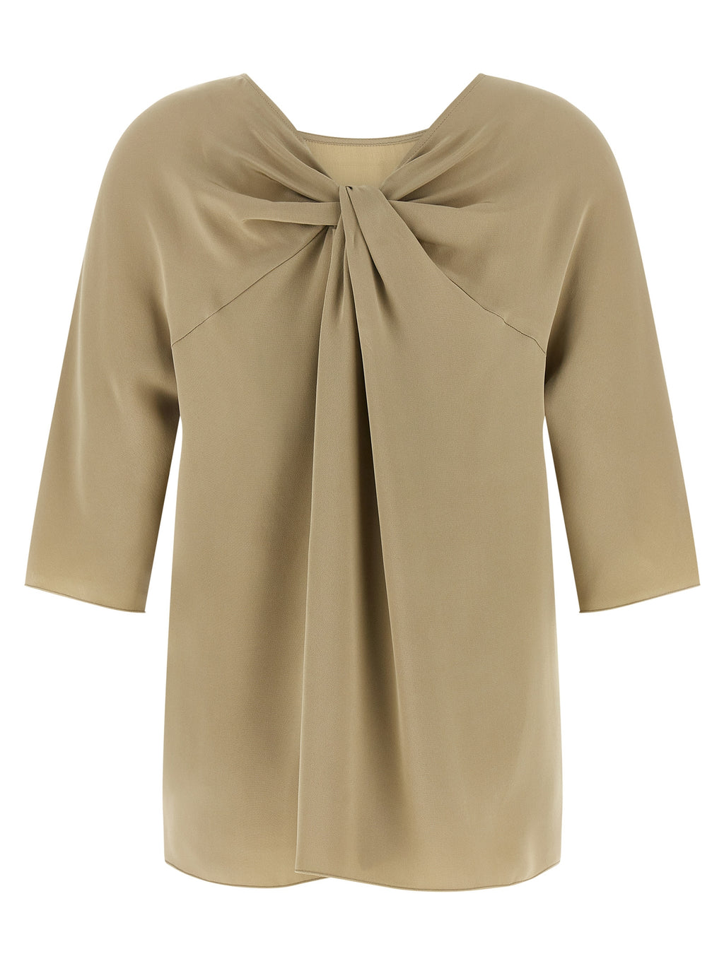 Max Mara Beige Seidenbluse