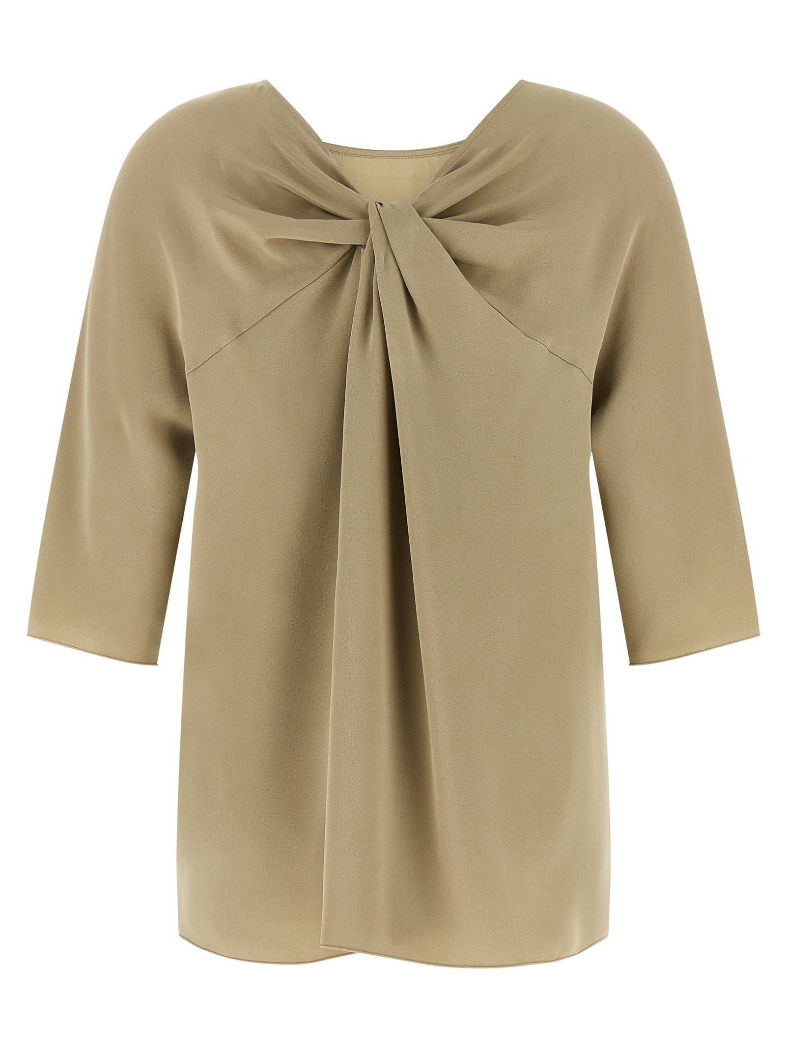 Max Mara Beige Seidenbluse