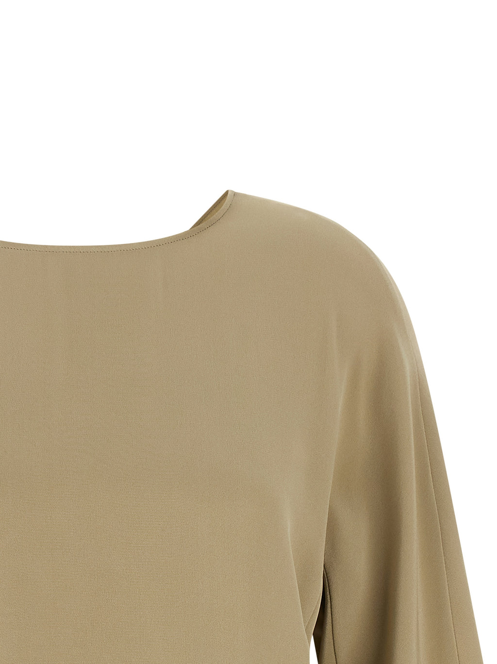 Max Mara Beige Seidenbluse
