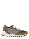 Brunello Cucinelli Athletik-Sneaker aus Polyester in Bicolor