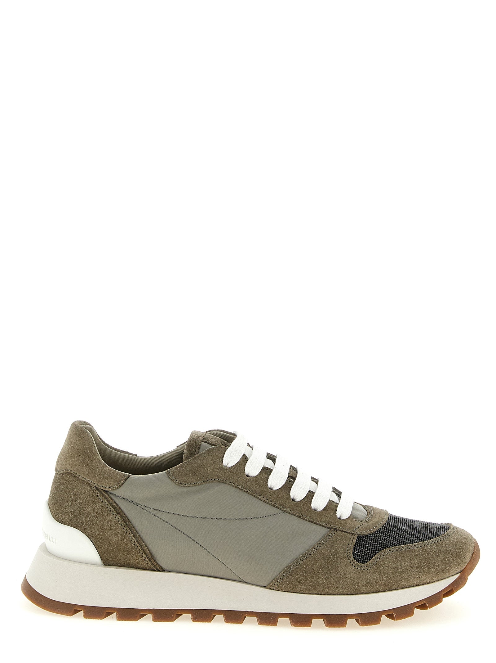 Brunello Cucinelli Athletik-Sneaker aus Polyester in Bicolor
