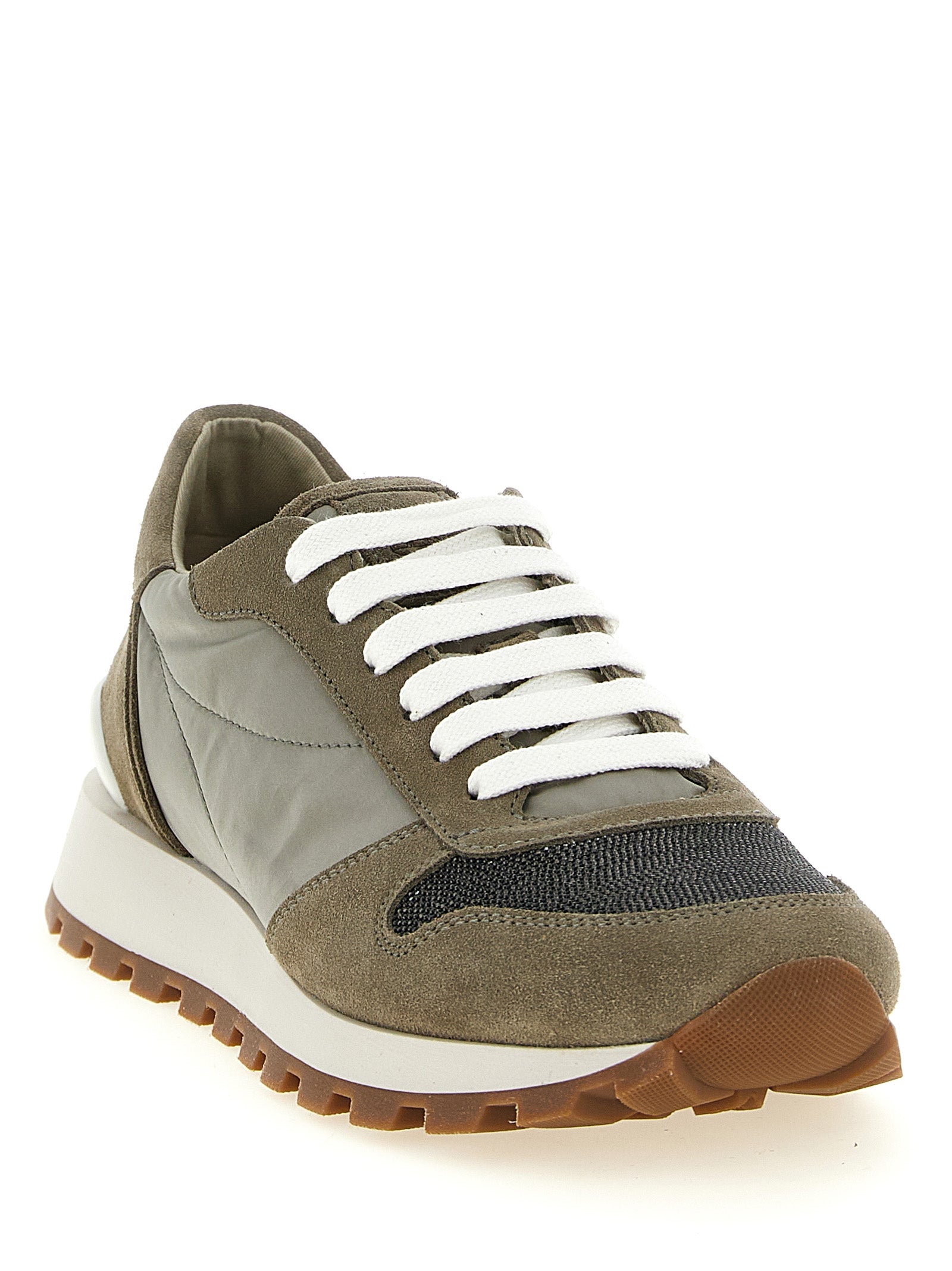 Brunello Cucinelli Athletik-Sneaker aus Polyester in Bicolor