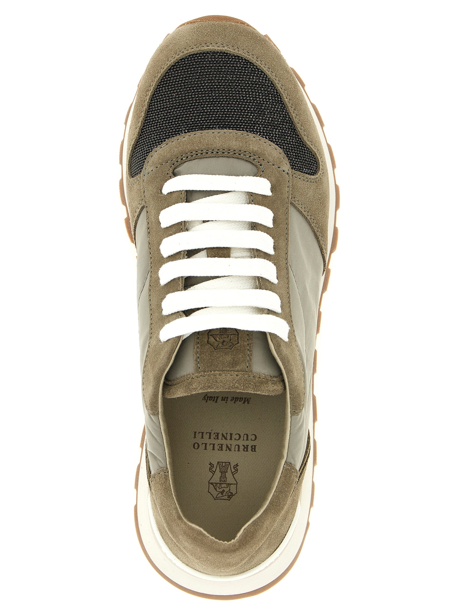 Brunello Cucinelli Athletik-Sneaker aus Polyester in Bicolor