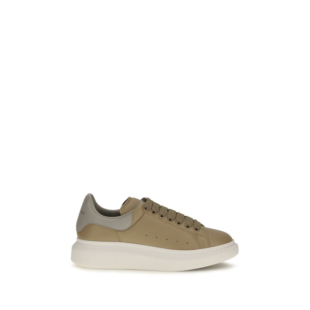 Alexander McQueen Beige Kalbsleder Bos Taurus Plateau-Sneaker