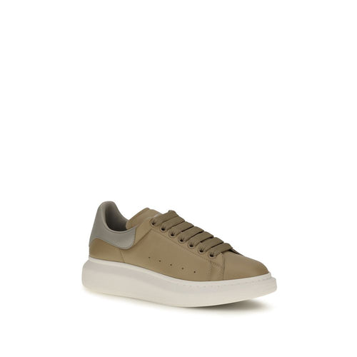 Alexander McQueen Beige Kalbsleder Bos Taurus Plateau-Sneaker