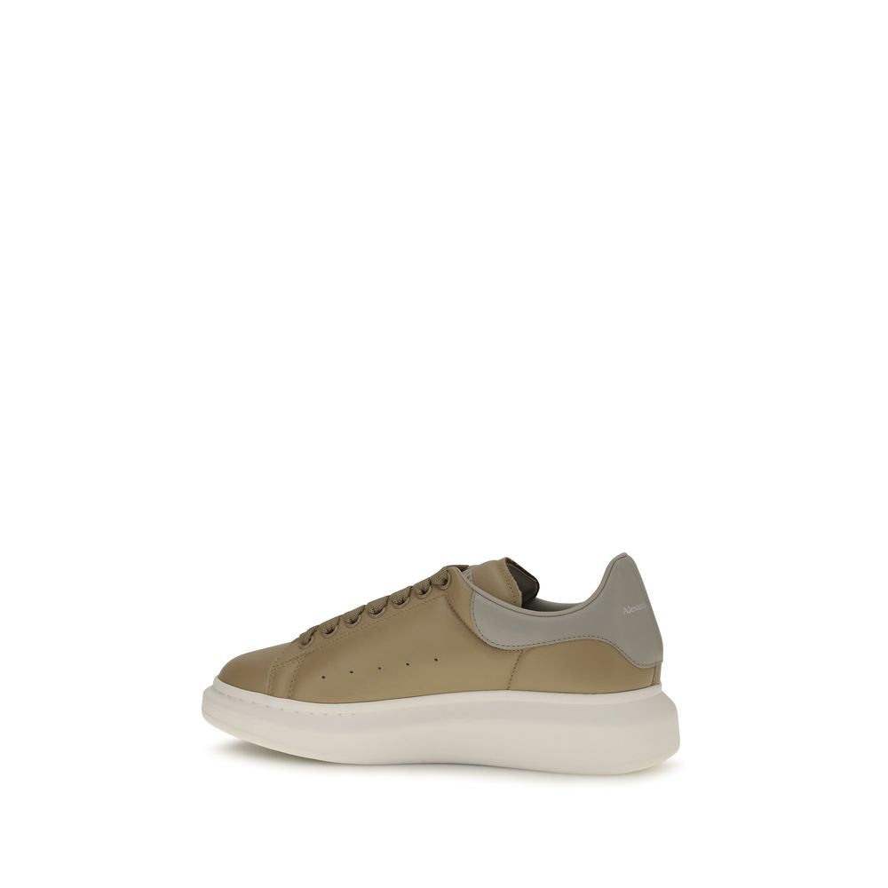 Alexander McQueen Beige Kalbsleder Bos Taurus Plateau-Sneaker