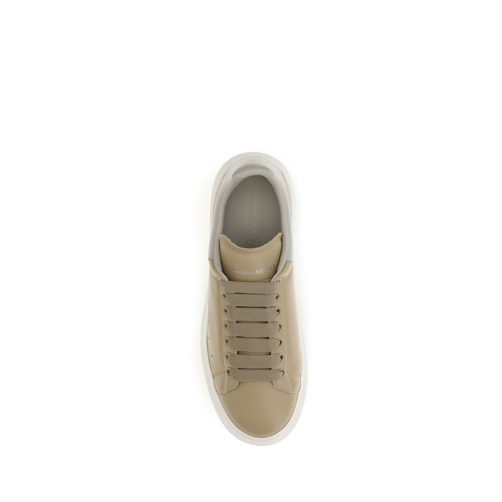 Alexander McQueen Beige Kalbsleder Bos Taurus Plateau-Sneaker