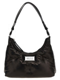 Maison Margiela Schwarze Lammleder-Schultertasche