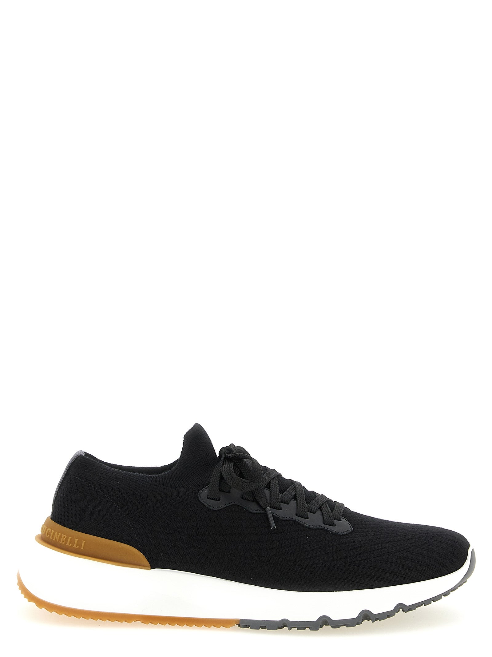 Brunello Cucinelli Schwarze Sneaker aus Polyethylen