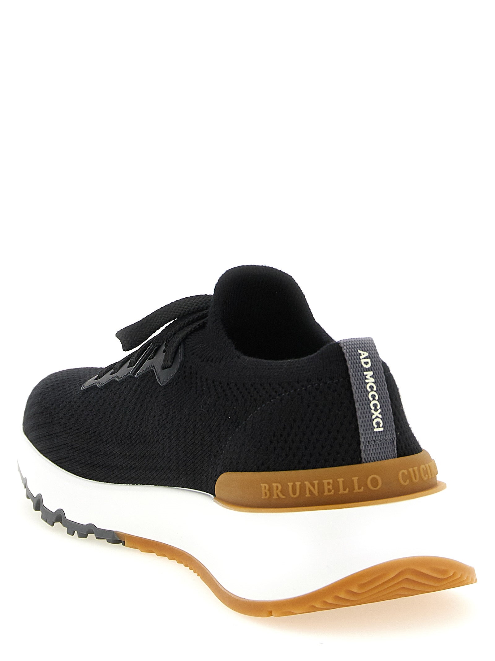Brunello Cucinelli Schwarze Sneaker aus Polyethylen