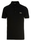 Dolce & Gabbana Schwarzes Baumwoll-Poloshirt