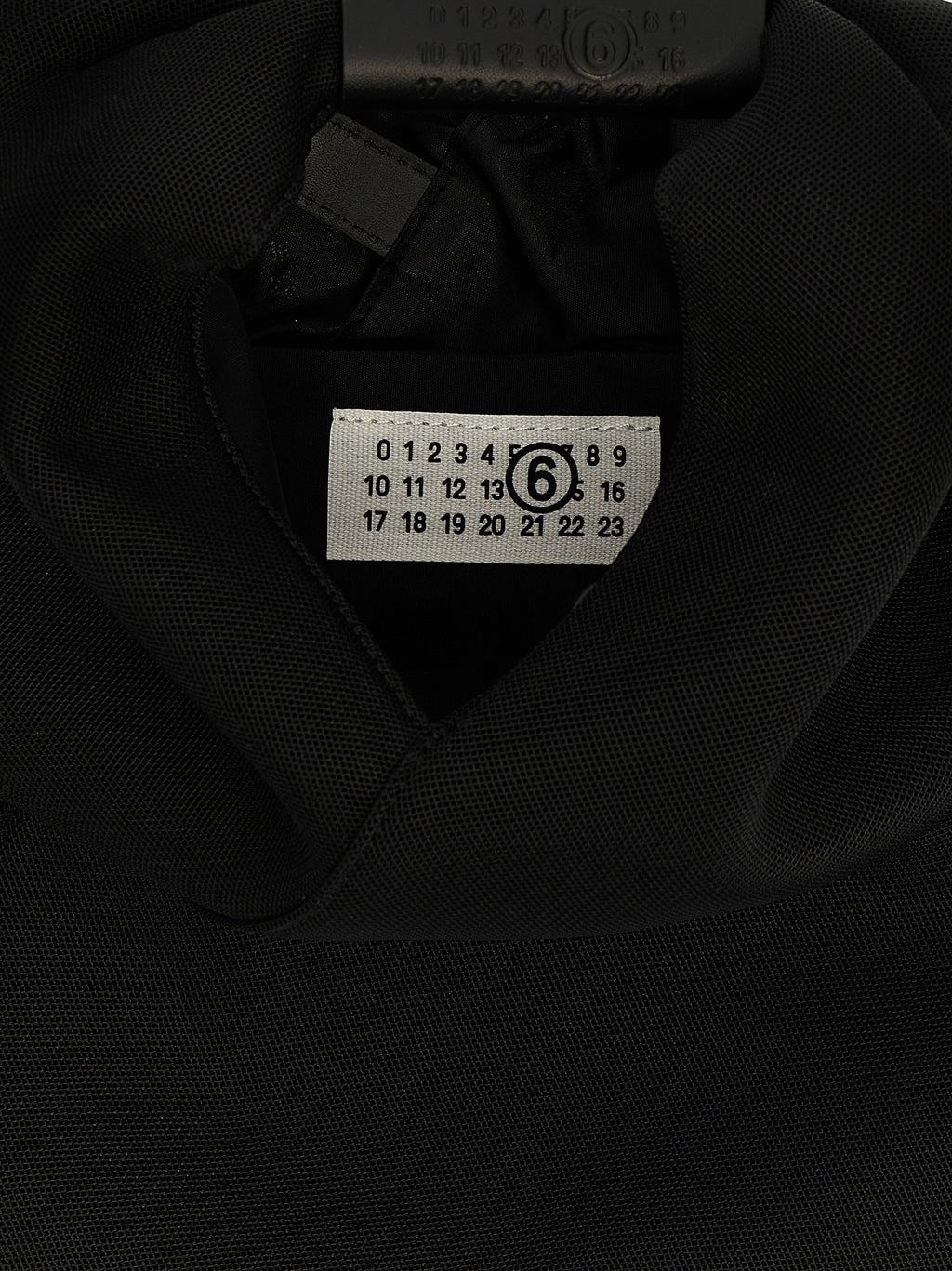 MM6 Maison Margiela Schwarze Schultertasche aus Polyester