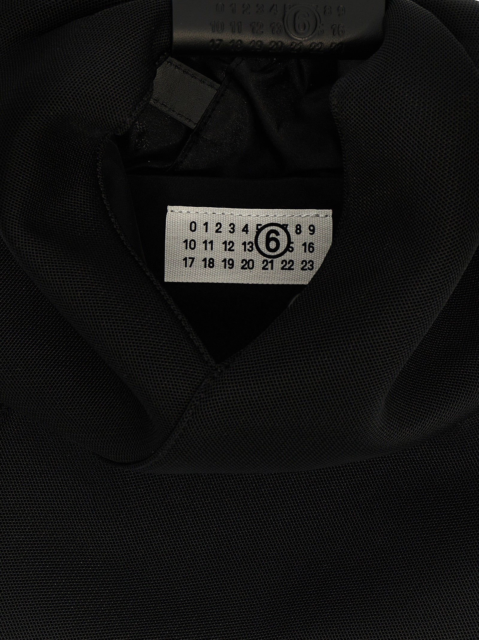 MM6 Maison Margiela Schwarze Schultertasche aus Polyester