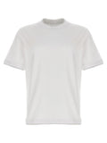 Brunello Cucinelli Weißes Baumwoll-T-Shirt