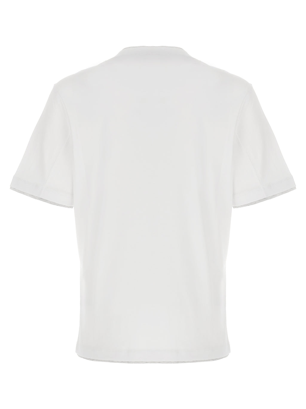 Brunello Cucinelli Weißes Baumwoll-T-Shirt