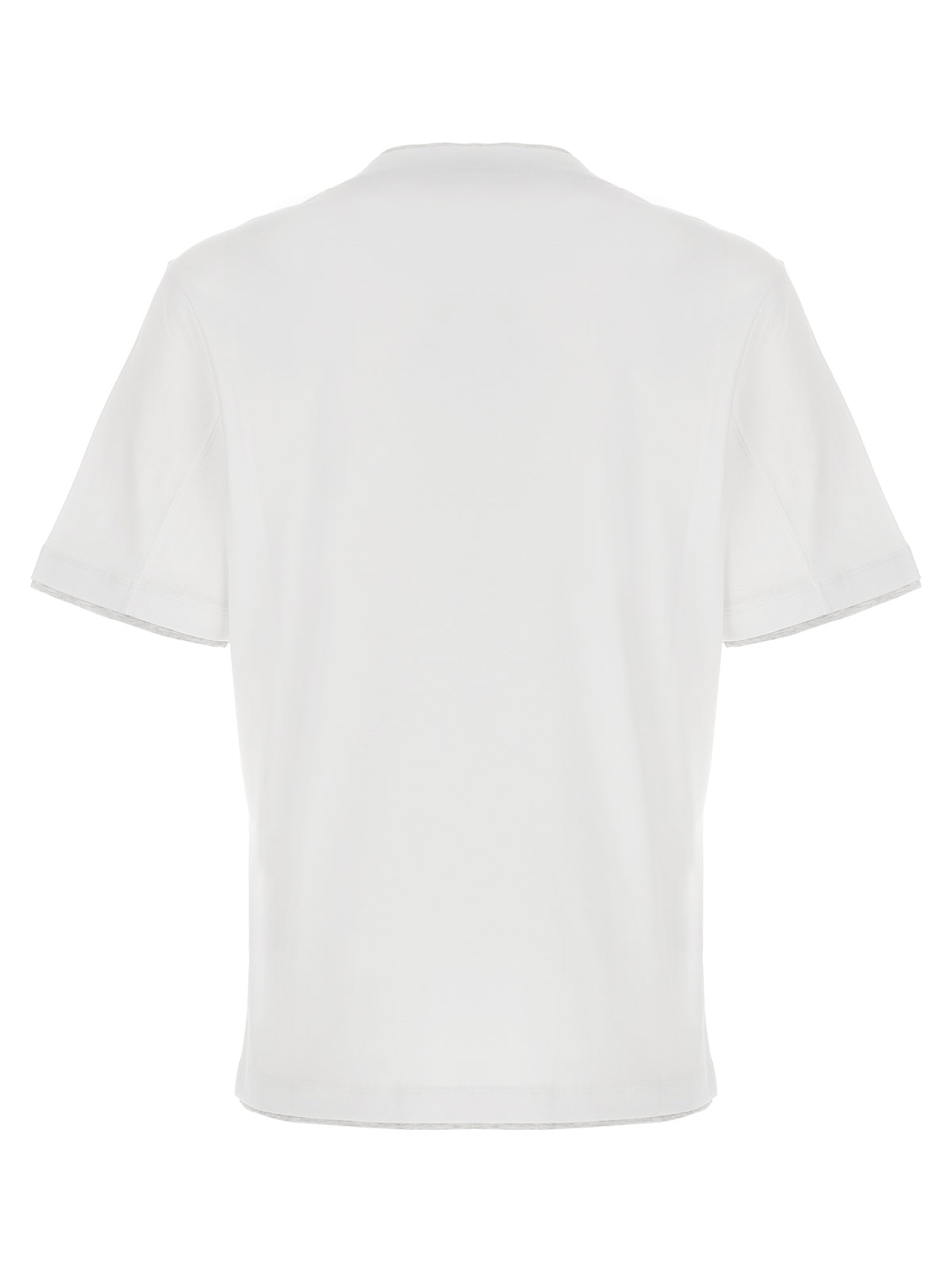 Brunello Cucinelli Weißes Baumwoll-T-Shirt
