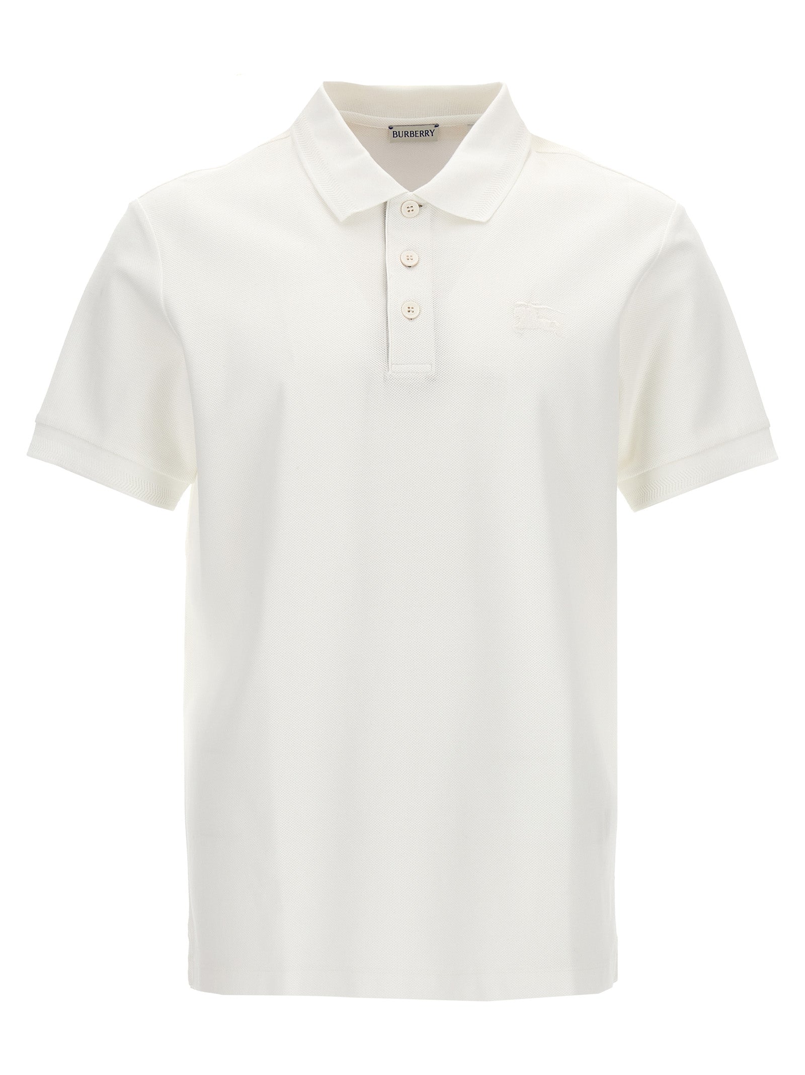 Burberry-Weißes Poloshirt aus Baumwolle