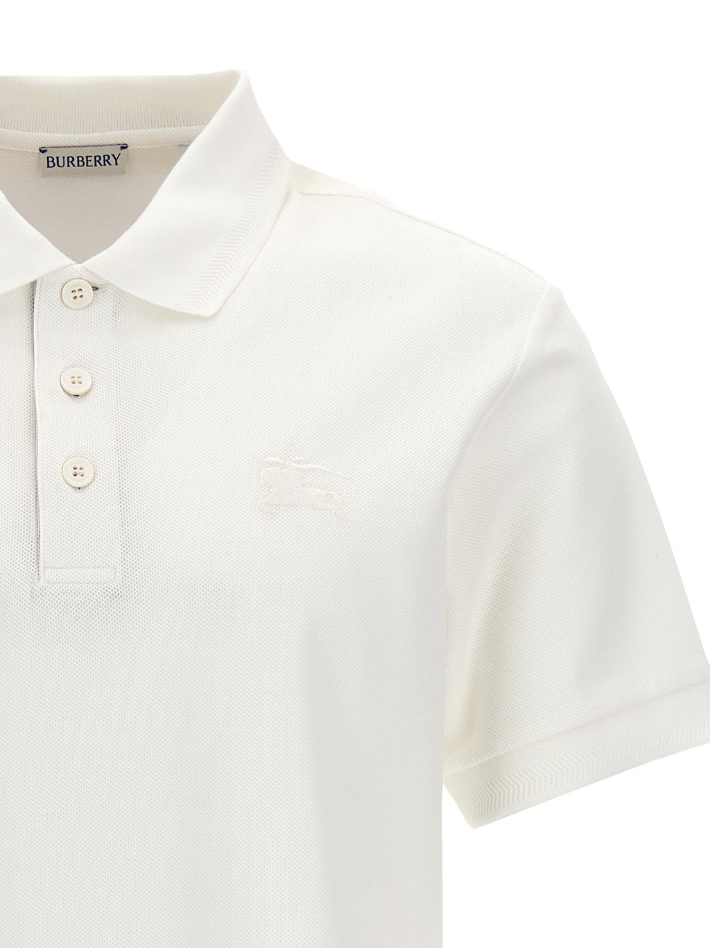 Burberry-Weißes Poloshirt aus Baumwolle