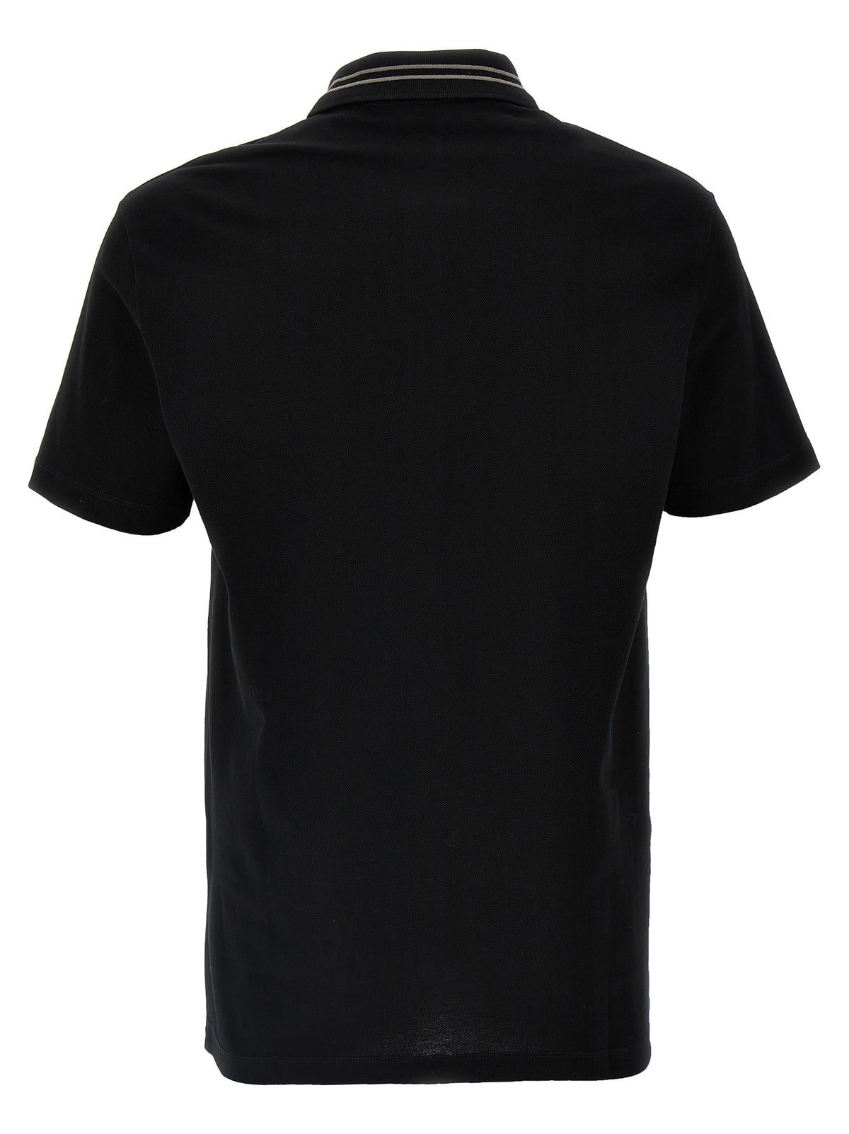 Versace Schwarzes Baumwoll-Poloshirt