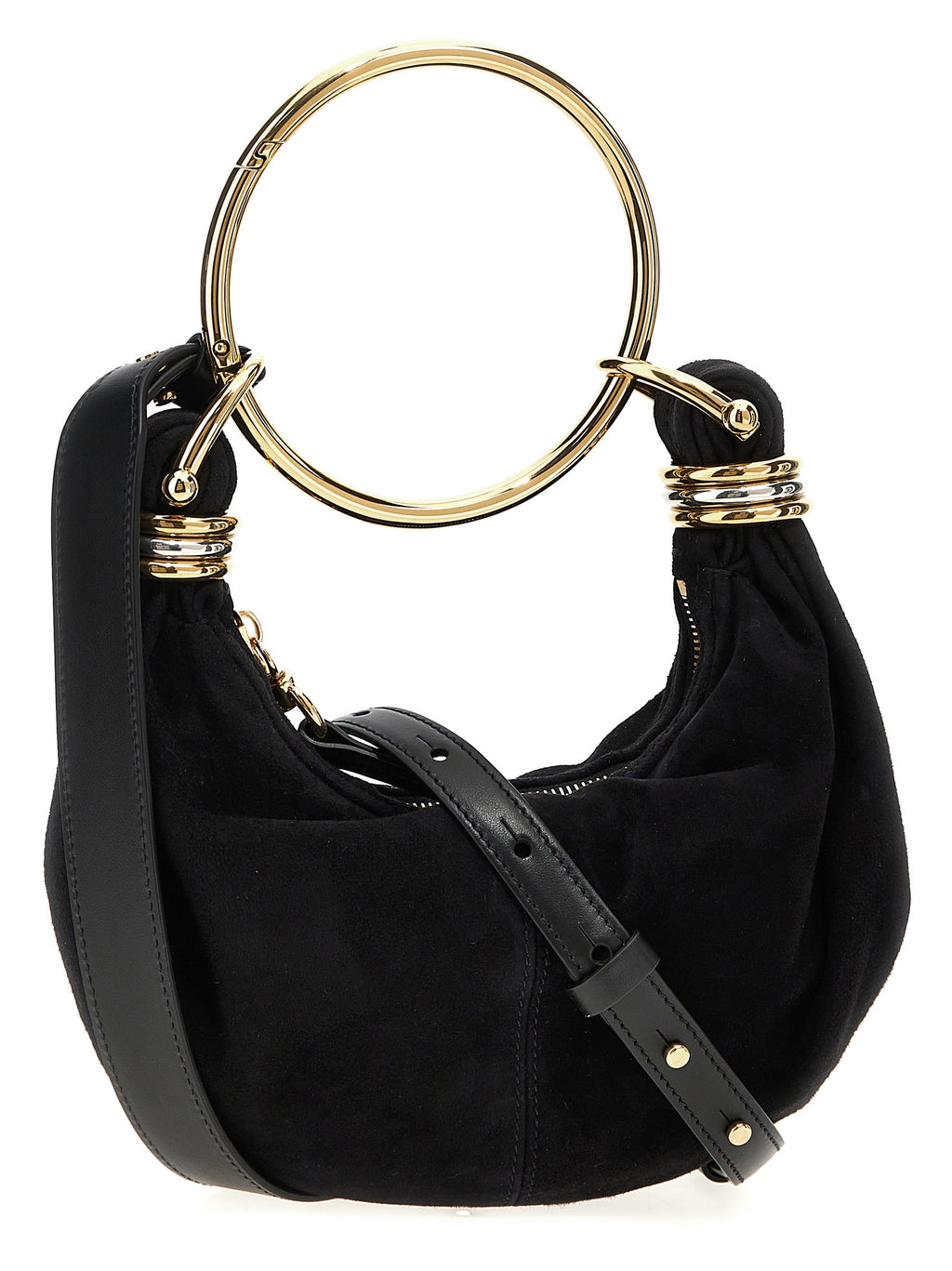 Chloé Schwarze Ziegenleder-Handtasche