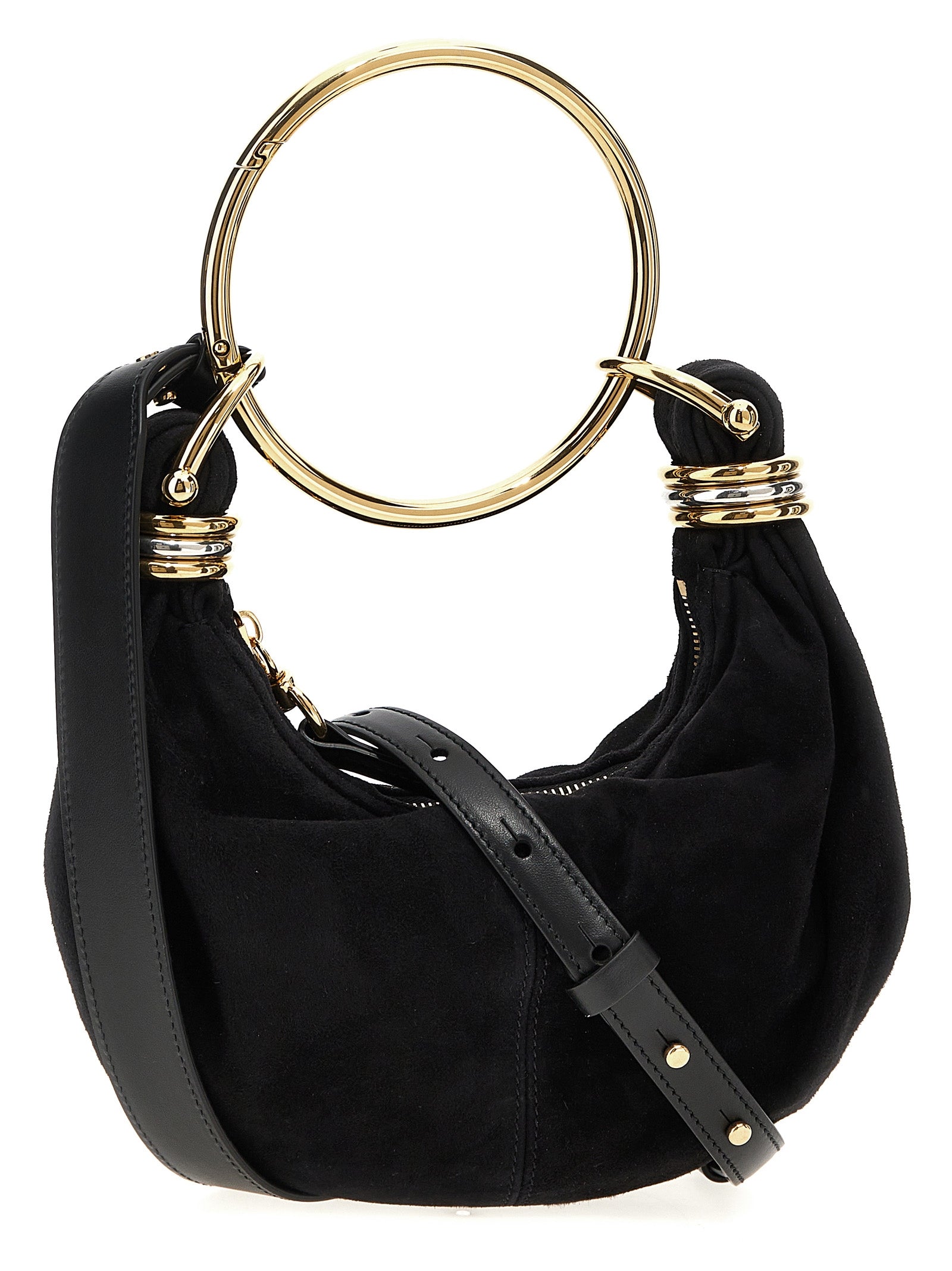 Chloé Schwarze Ziegenleder-Handtasche