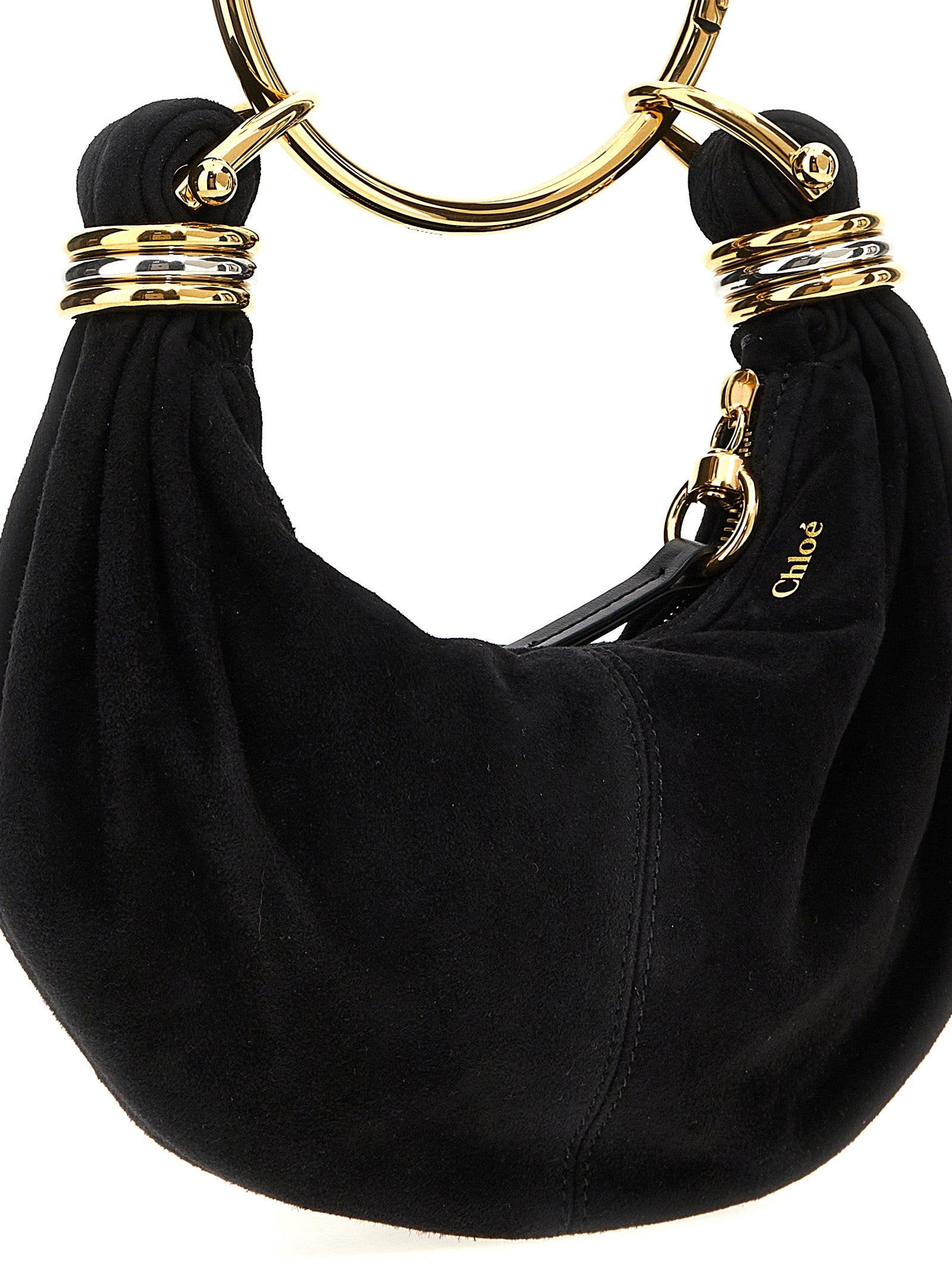 Chloé Schwarze Ziegenleder-Handtasche