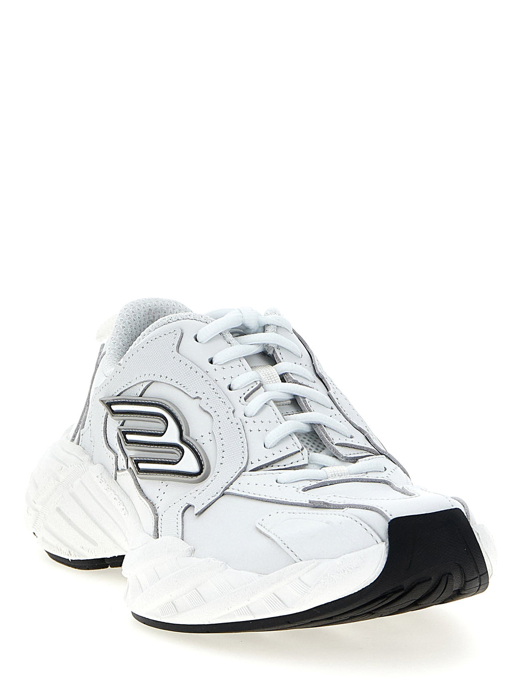Balenciaga Weiße Sneaker aus Rindsleder im Athletic-Look