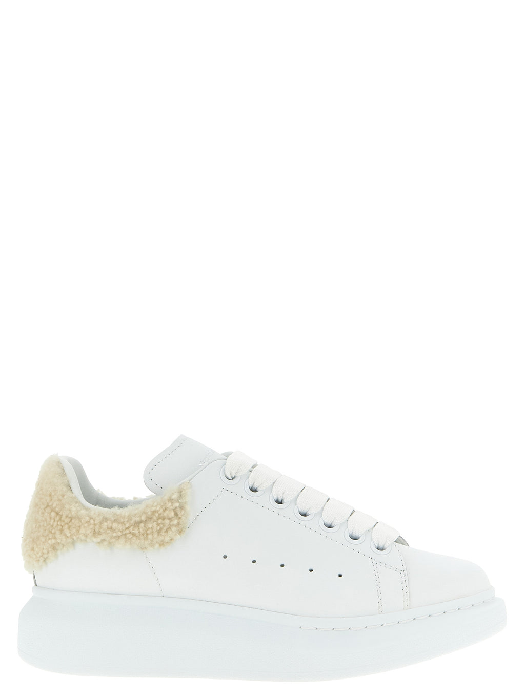 Alexander McQueen Beige Kalbsleder Chunky Sneaker
