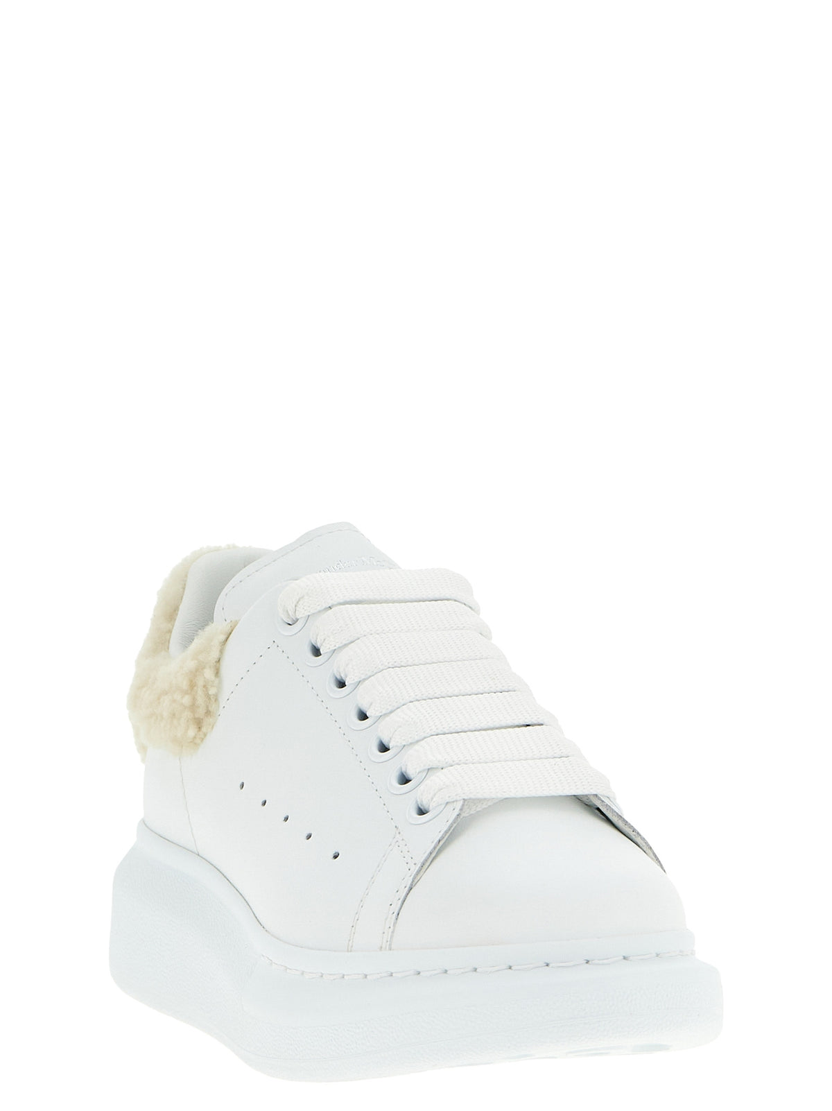 Alexander McQueen Beige Kalbsleder Chunky Sneaker