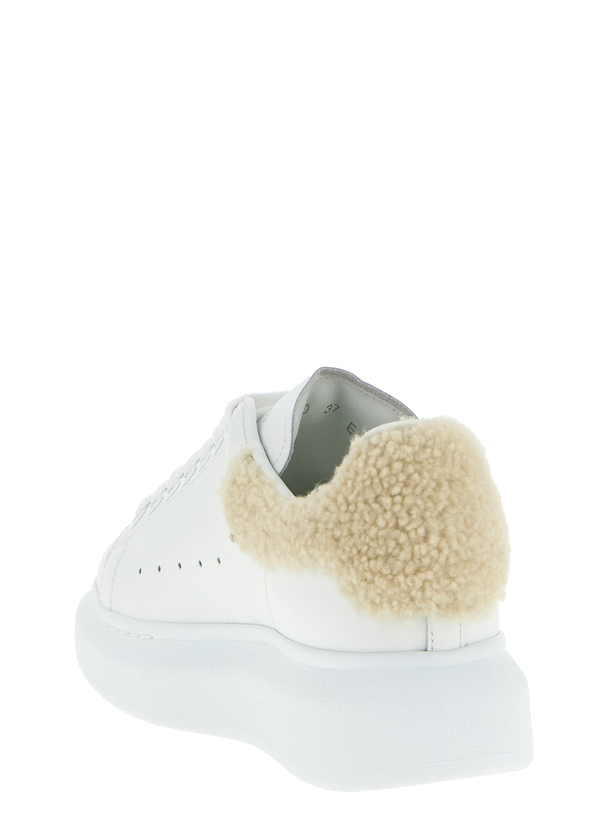 Alexander McQueen Beige Kalbsleder Chunky Sneaker