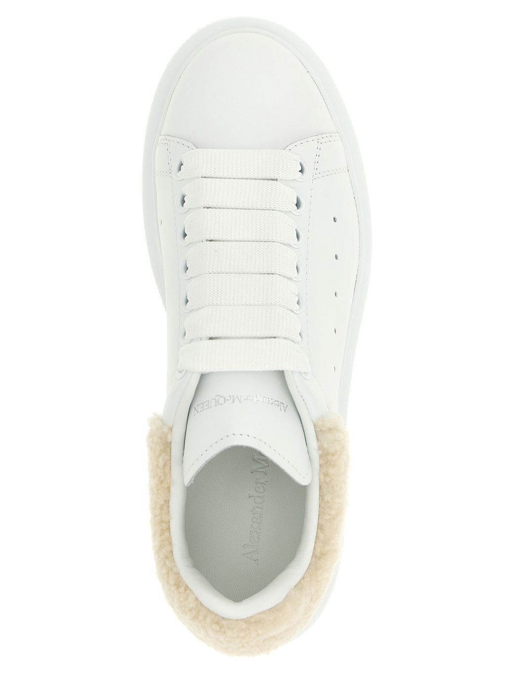 Alexander McQueen Beige Kalbsleder Chunky Sneaker