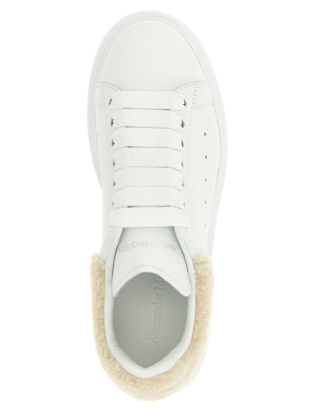 Alexander McQueen Beige Kalbsleder Chunky Sneaker
