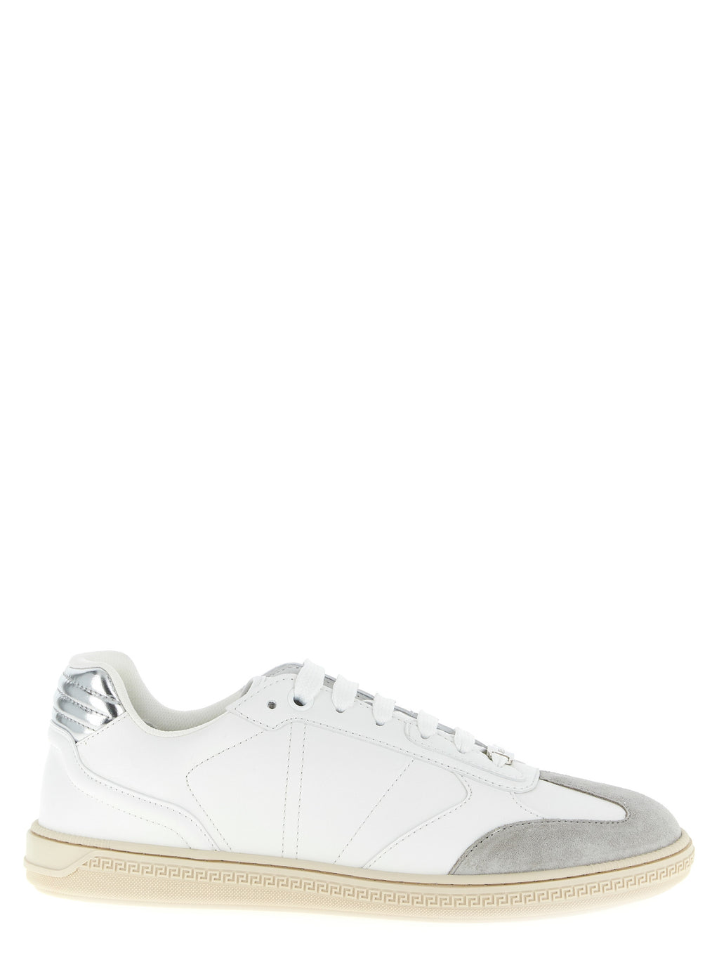 Versace Weiße Low-Top-Sneaker aus Kalbsleder für Herren