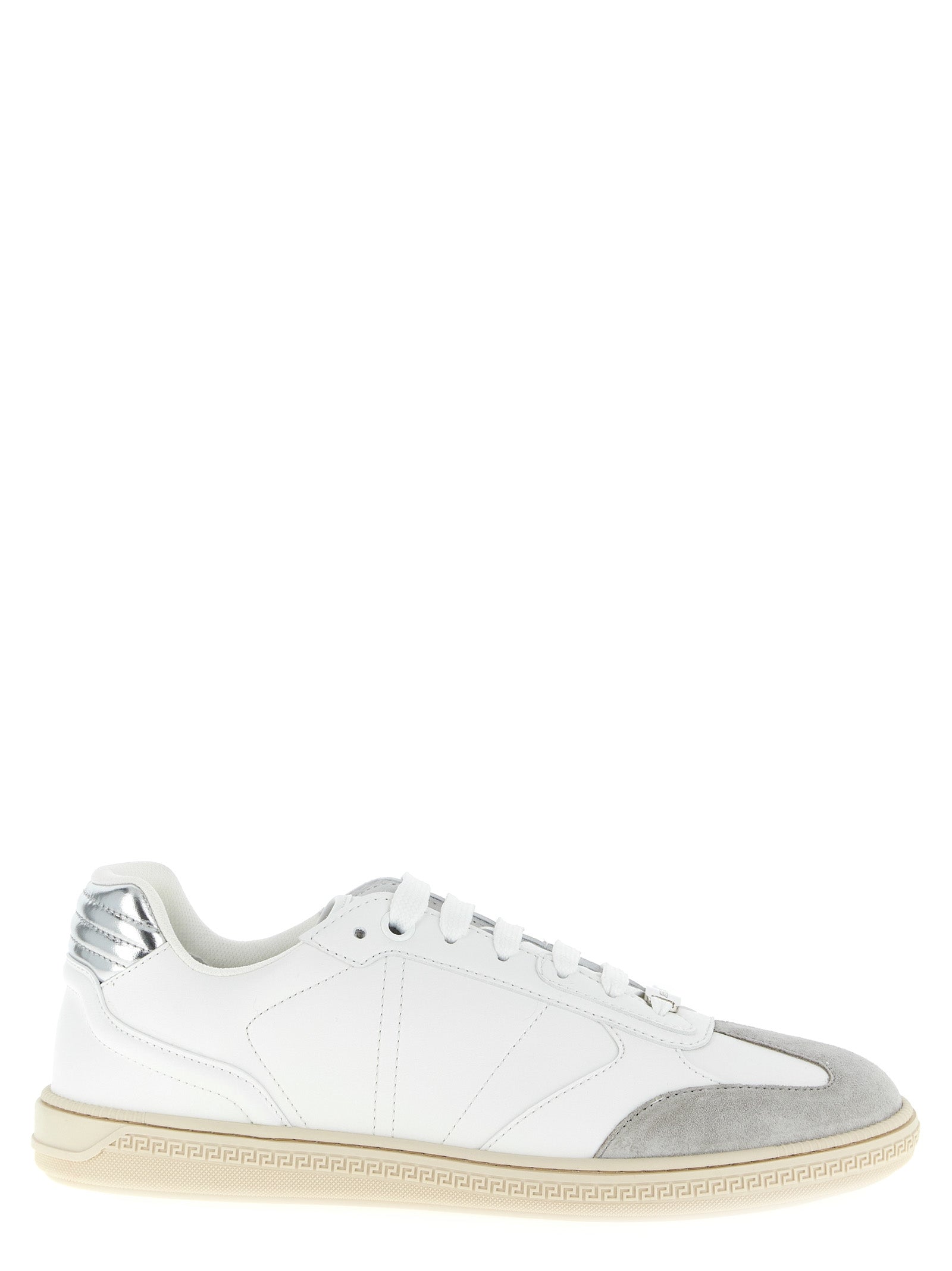 Versace Weiße Low-Top-Sneaker aus Kalbsleder für Herren